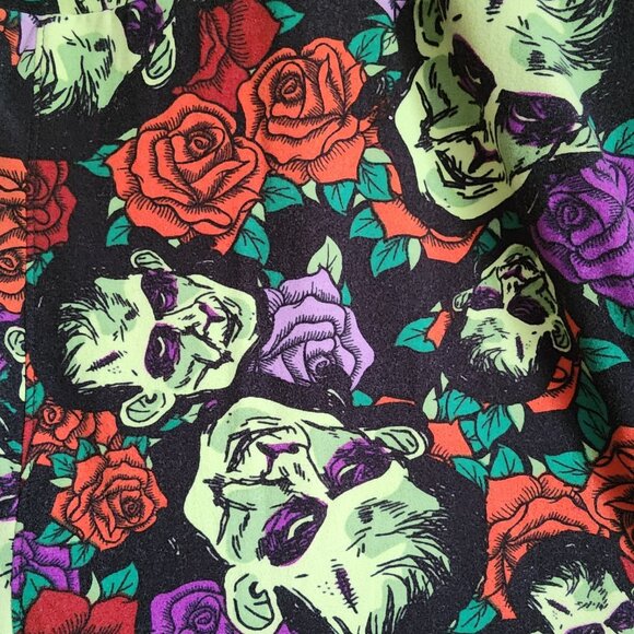 Lularoe RARE Purple Halloween Frankenstein Size TC (Tall & Curvy) - Picture 3 of 6